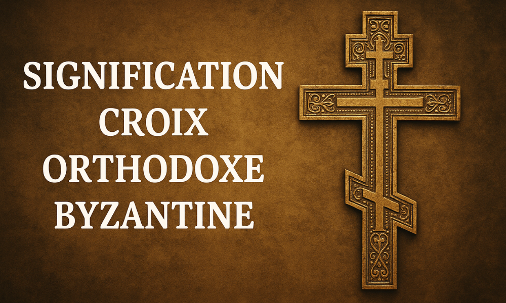 Signification croix orthodoxe byzantine