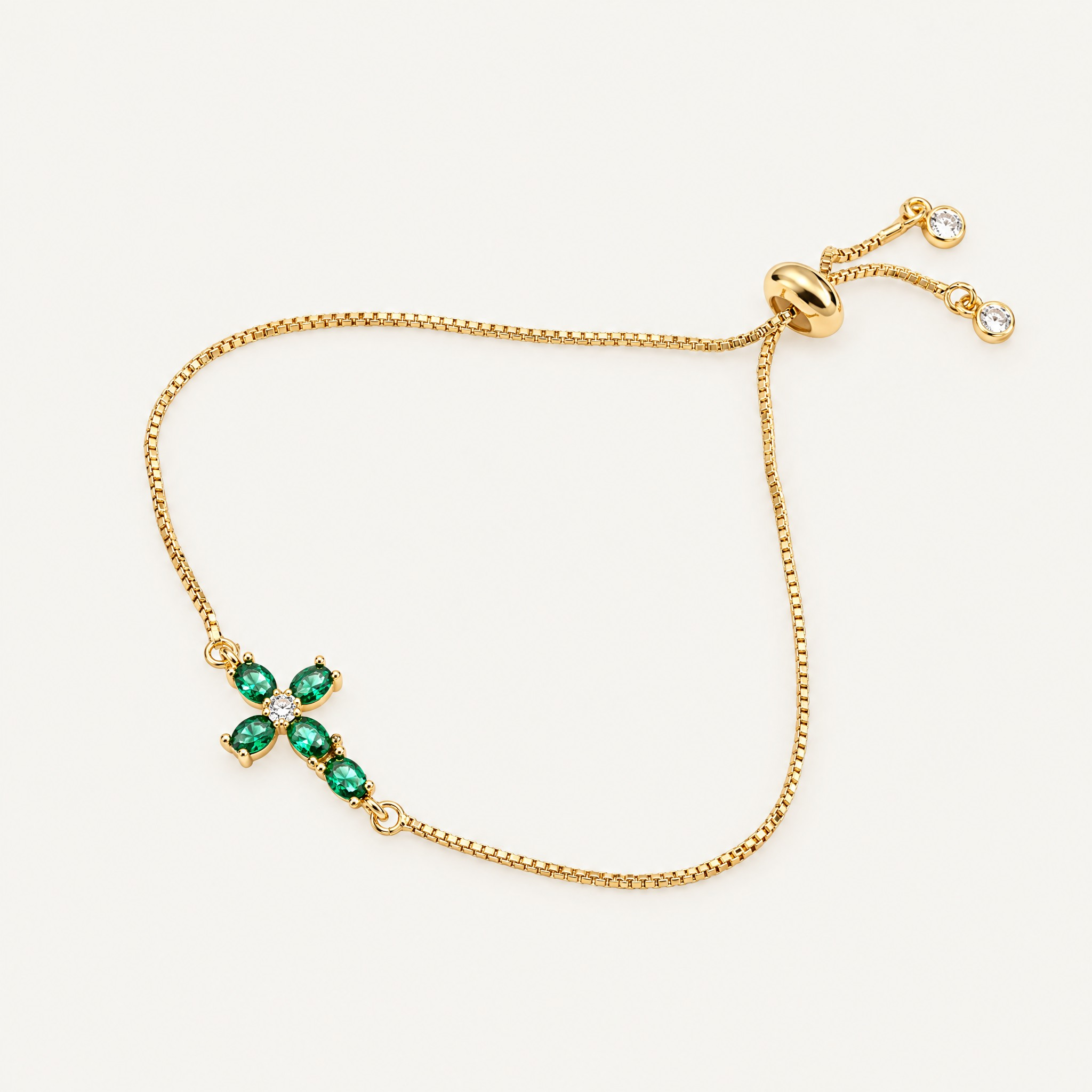 Delicate Colourful AAA CZ Zircon Inlay Cute Cross Charm Bracelets For Women Gold Color Copper Jewelry Femme Bijoux