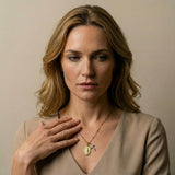 Collier Vierge Miraculeuse et Croix Zircon