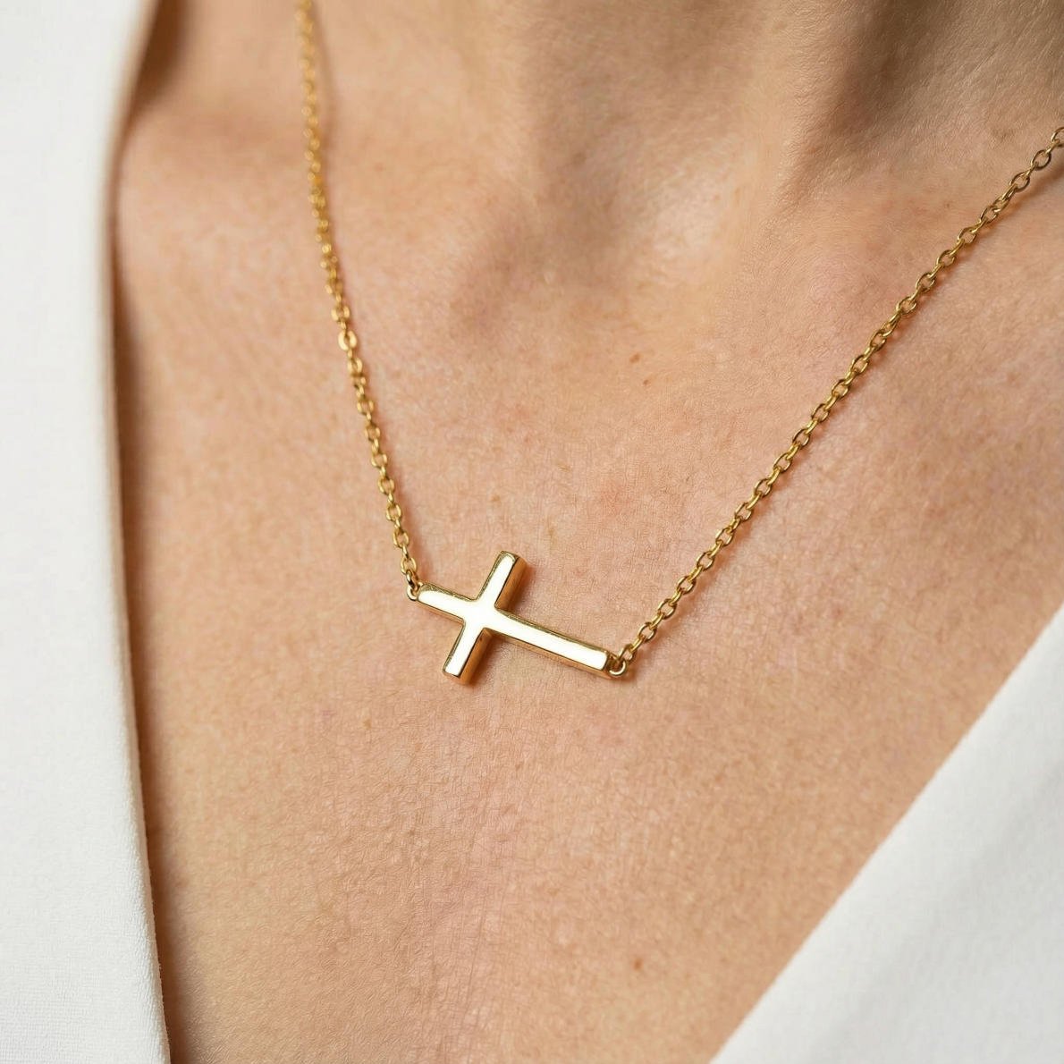 Collier Croix Minimaliste