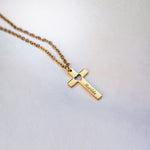 Collier Croix Personnalisé Gravé
