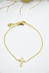 Bracelet Croix Dorée Divine