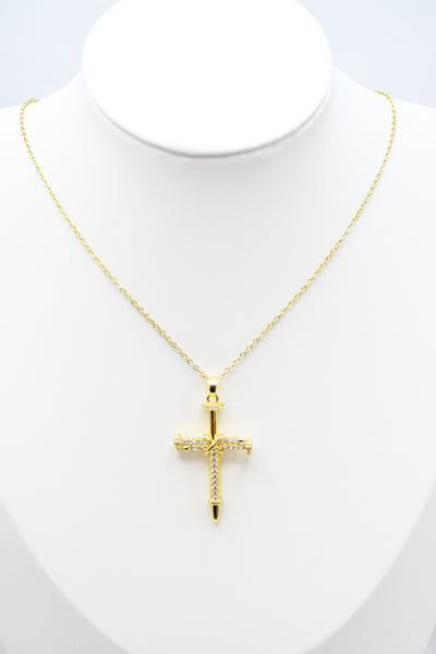 Collier Croix Scintillante