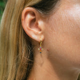 Boucles d'Oreilles Croix Colorées