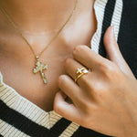 Collier en Zirconium Pendentif Croix