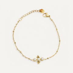 Bracelet Croix Perles Élégantes