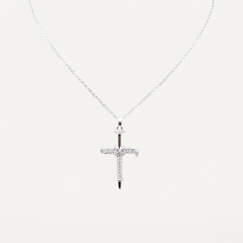 Collier Croix Scintillante