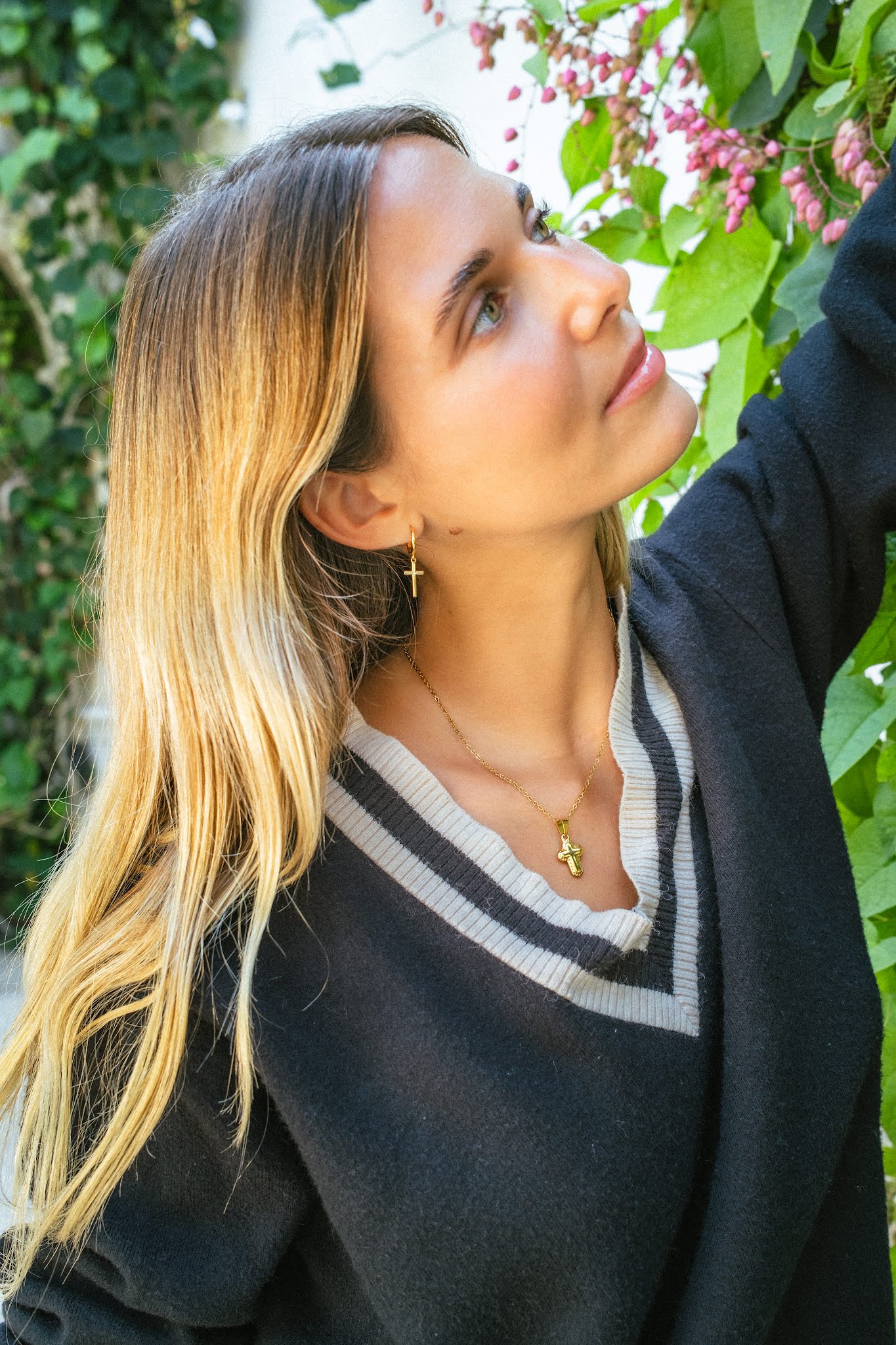 Boucles d’Oreilles Croix Simples