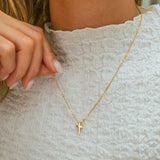 Collier Croix Dorée Chic