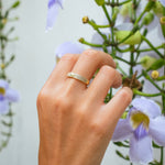 Bague Délicate Croix Étincelante