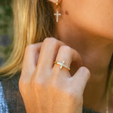 Bague Croix Diamant