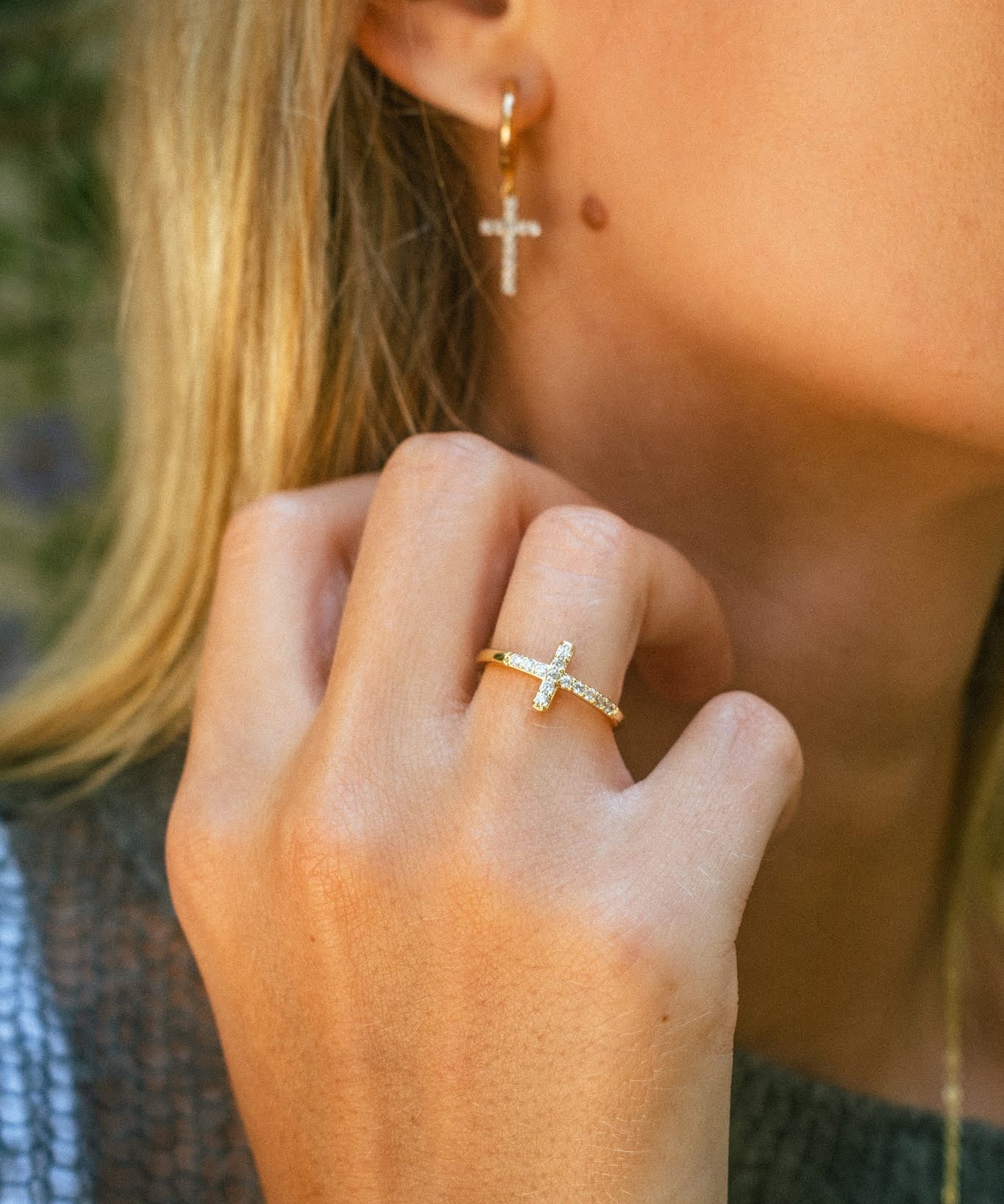Bague Croix Diamant