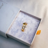Bague Double-Anneau Croix