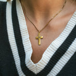 Collier Croix Initiale Personnalisée