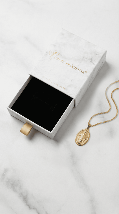 Collier Croix Médaille Vierge Miraculeuse