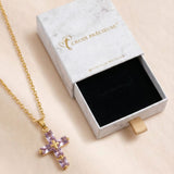 Collier Croix Cristal Rectangulaire