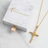 Kreuzanhänger mit rosa Kreuz