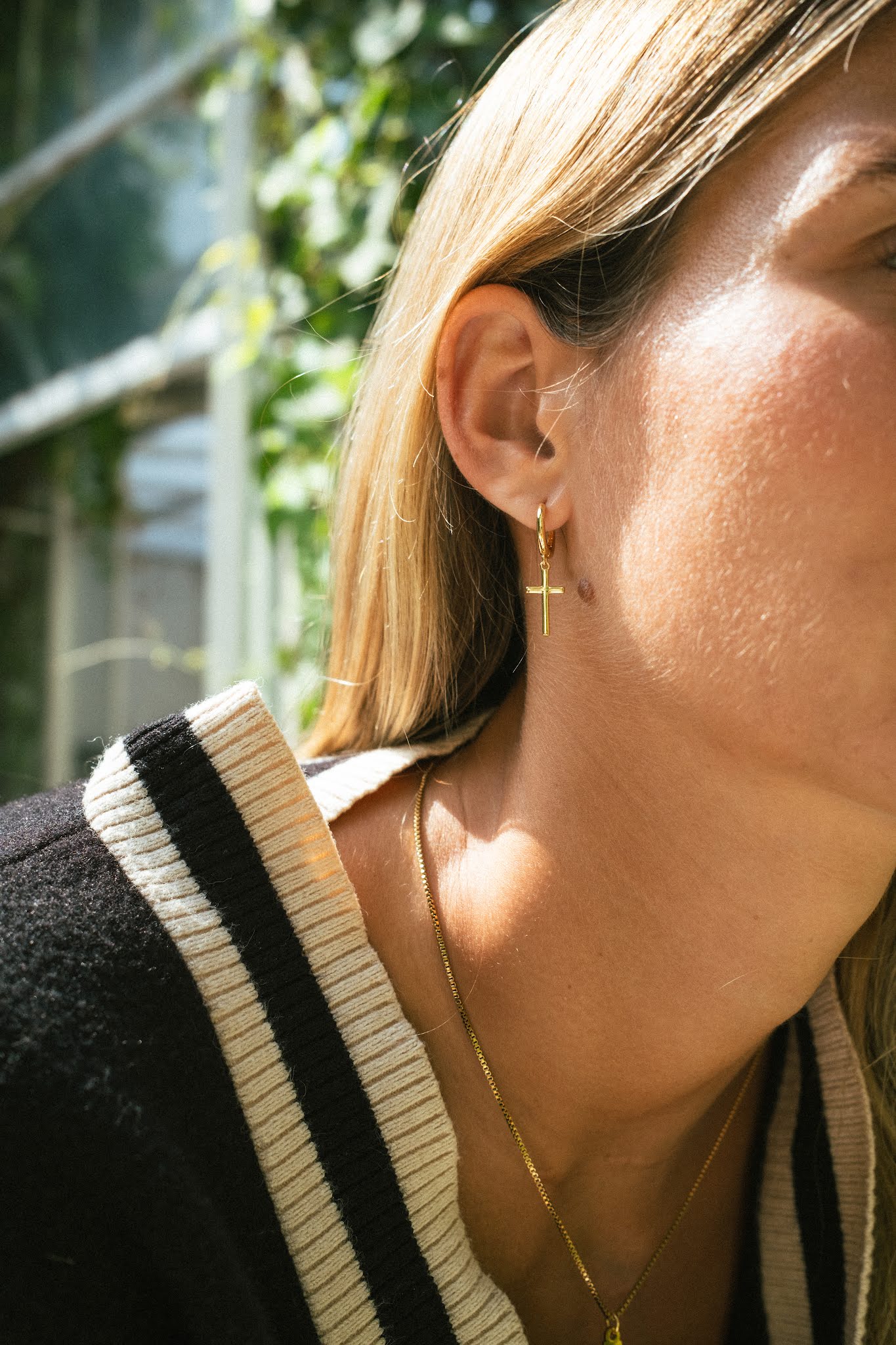 Boucles d’Oreilles Croix Simples