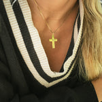 Collier Croix Initiale Personnalisée