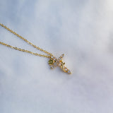 Collier Croix Rose Zircon