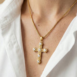 Collier Croix Éclat Précieux