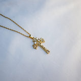 Collier en Zirconium Pendentif Croix