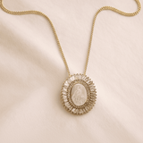 Collier Médaille Nacre Vierge Marie