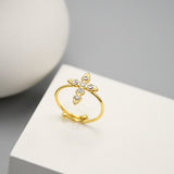 Bague Croix Brillance Divine