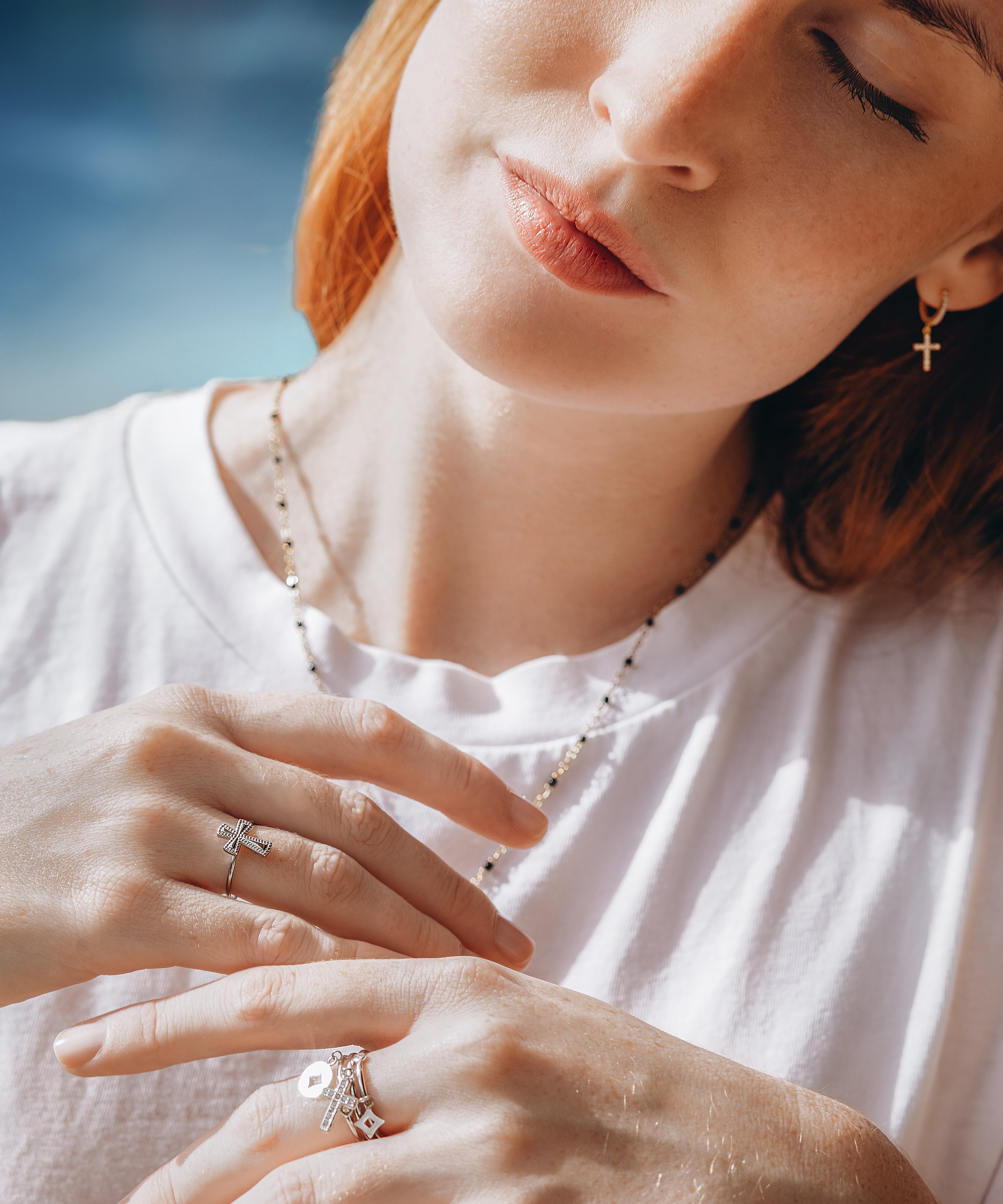 Bague Croix Élégance Divine