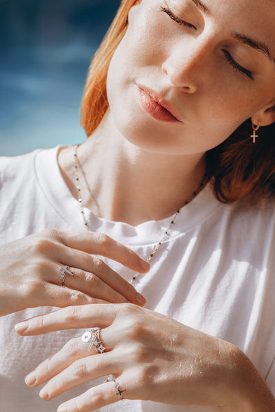 Bague Croix Élégance Divine