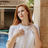 Collier Religieux à Pendentif Croix de la Vierge Marie