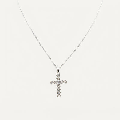 Collier Croix Éclat Cristaux