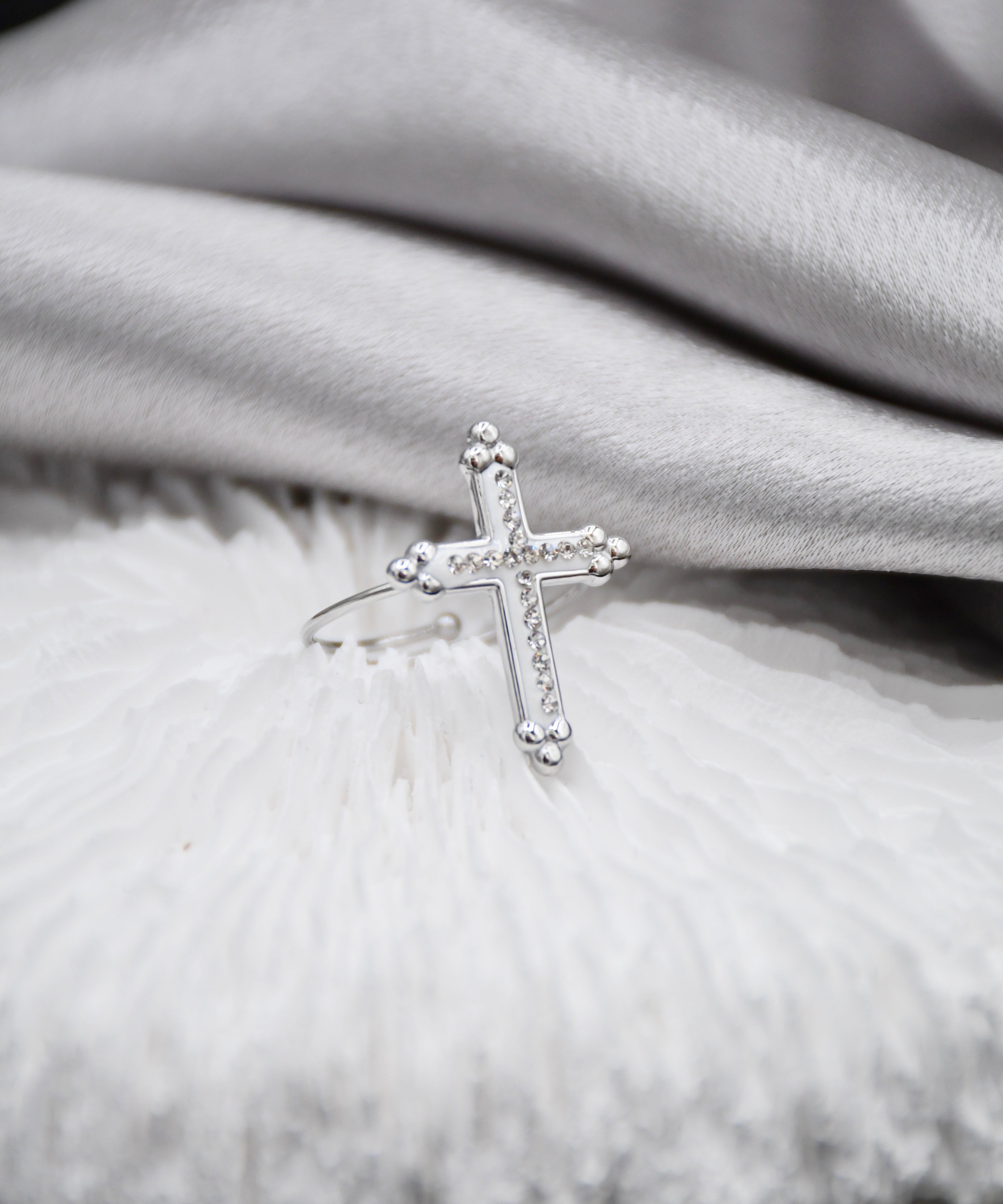 Bague Croix Élégance Céleste