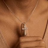 Collier Croix Infini Bicolore