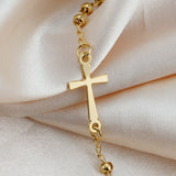 Golden rosary bracelet