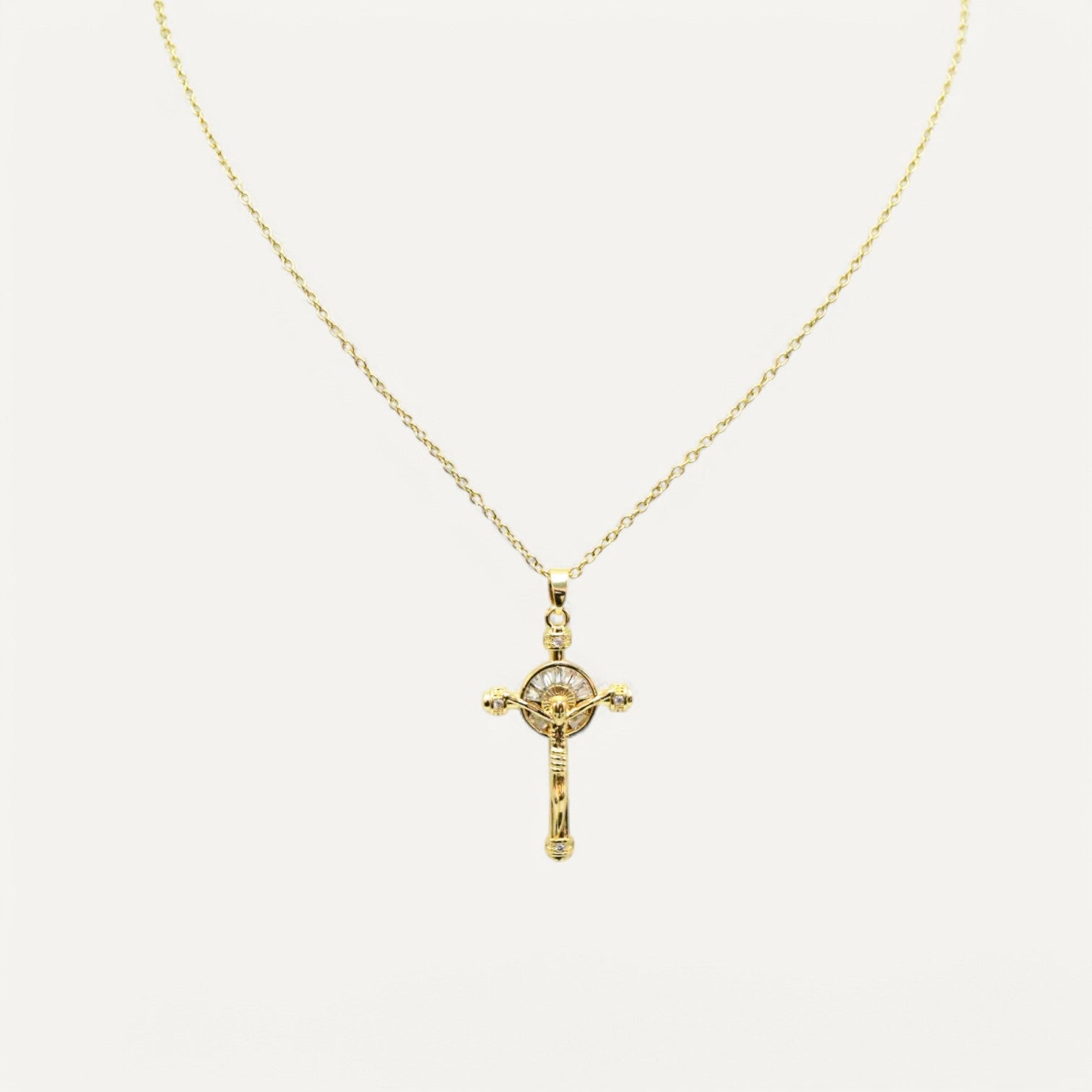 Collier Croix Oeil Mystique