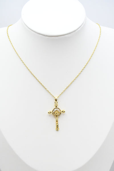 Collier Croix Oeil Mystique