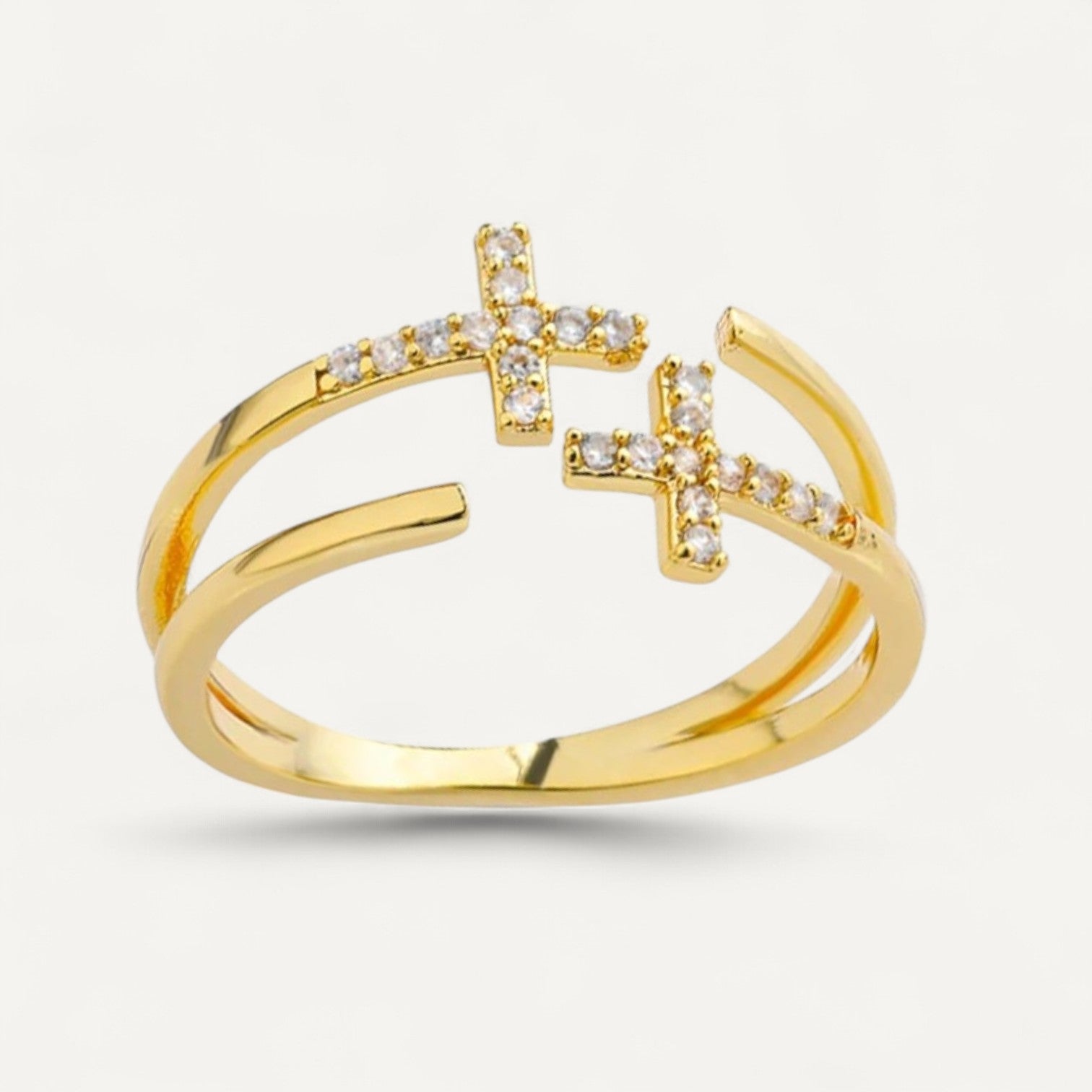 Double cross ring