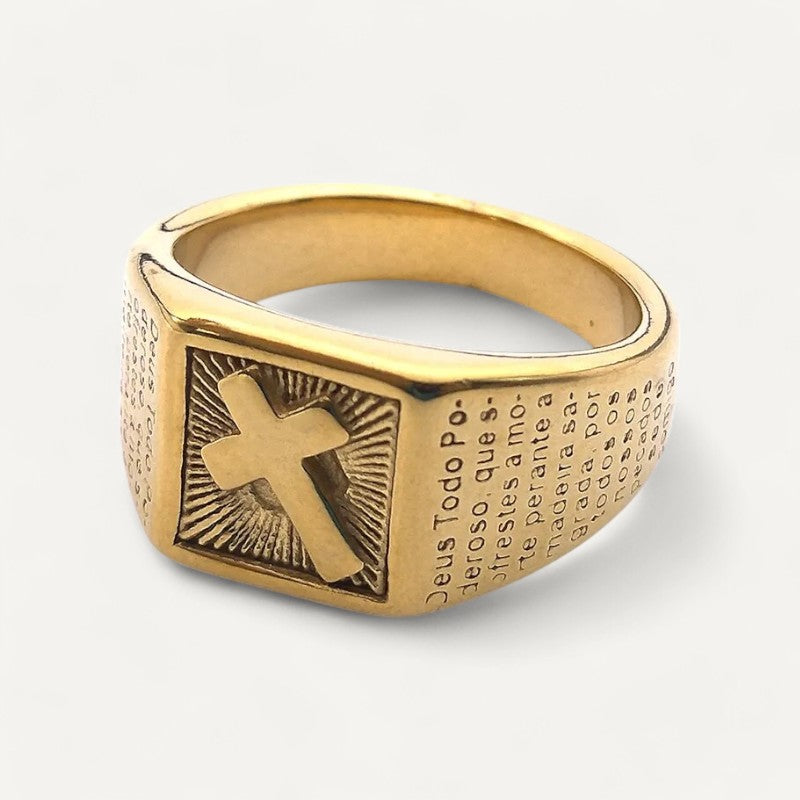 Bague Bible Croix