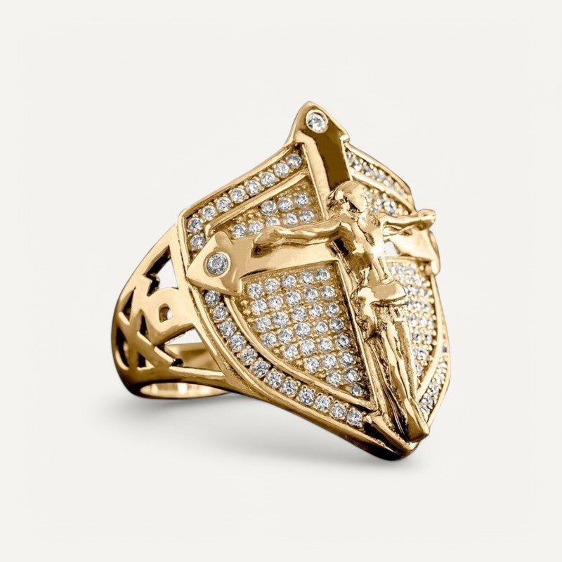 Bague Croix Chevalière