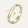 Open design cross ring