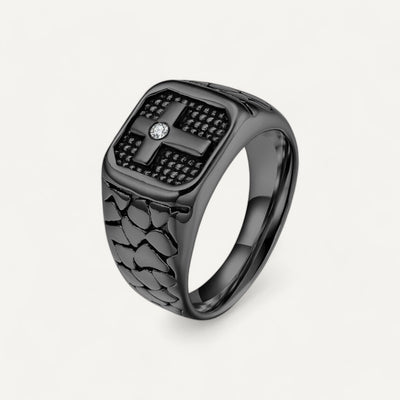 Elegant Men's Cross Ring