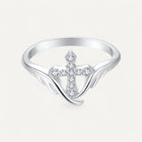 Ring Kreuz Frau Engel