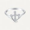 Women's Cross Ring Angel