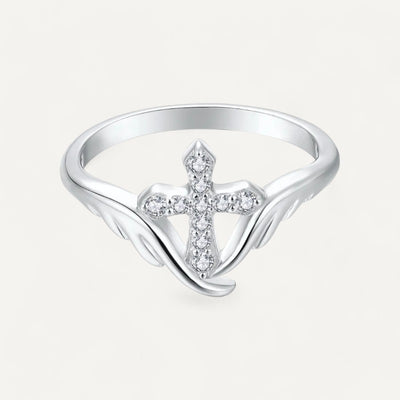 Women's Cross Ring Angel