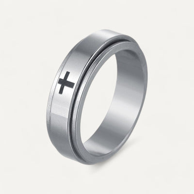 Bague Croix Tournante