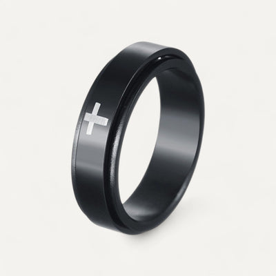 Bague Croix Tournante