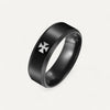 Black Malta Cross Ring