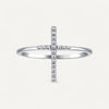 Bague Croix en Argent pour Femme