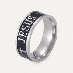 Silver Jesus Ring